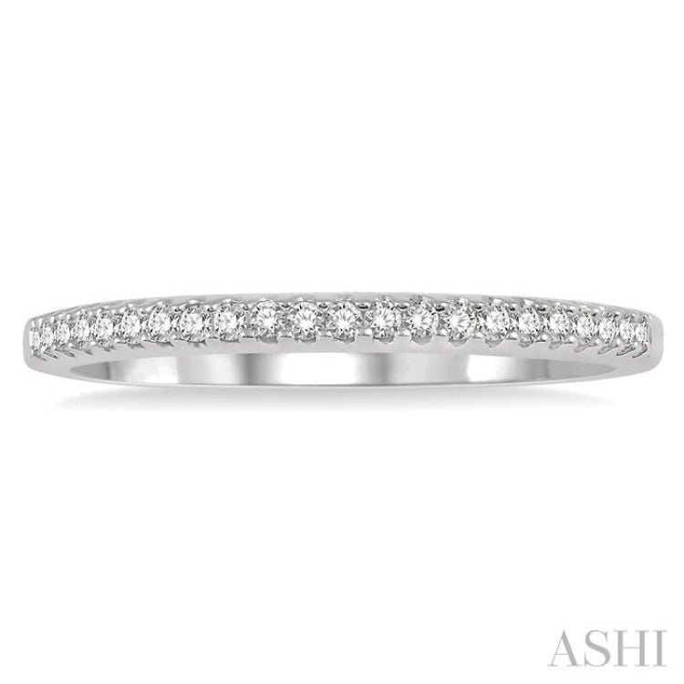 1/6 ctw Round Cut Diamond Wedding Band in 14K White Gold 1/6 ctw Round Cut Diamond Wedding Band in 14K White Gold