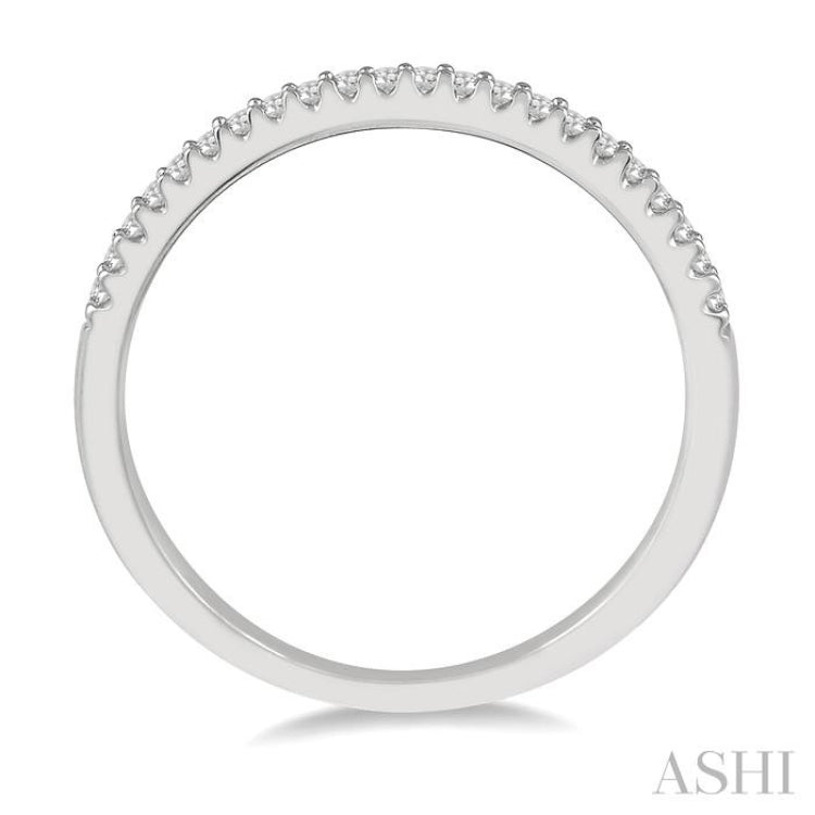 1/6 ctw Round Cut Diamond Wedding Band in 14K White Gold 1/6 ctw Round Cut Diamond Wedding Band in 14K White Gold
