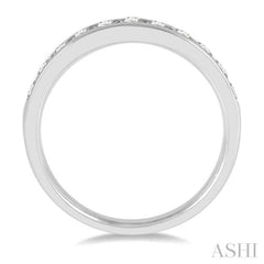 1/2 ctw Channel Set 11 Stone Round Cut Diamond Wedding Band in 14K White Gold 1/2 ctw Channel Set 11 Stone Round Cut Diamond Wedding Band in 14K White Gold