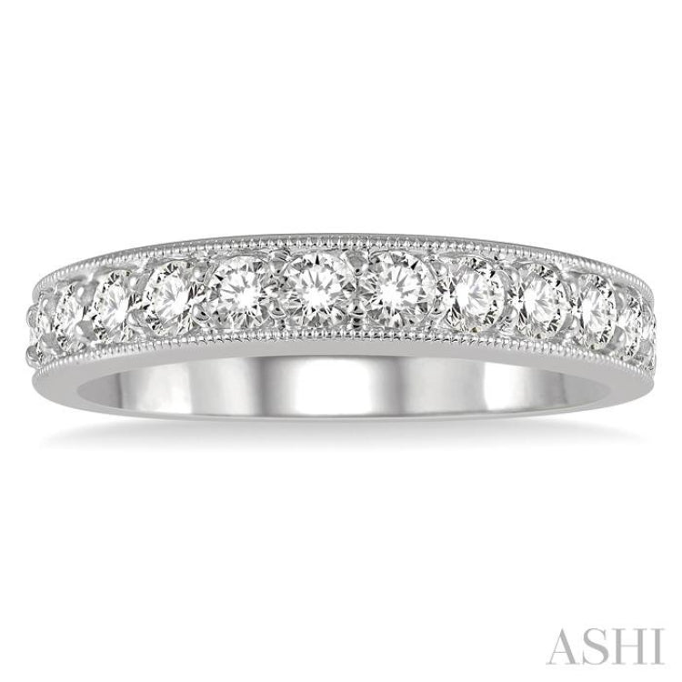 3/4 ctw Round Cut Diamond Wedding Band in 14K White Gold 3/4 ctw Round Cut Diamond Wedding Band in 14K White Gold