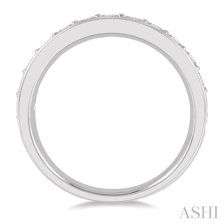 3/4 ctw Round Cut Diamond Wedding Band in 14K White Gold 3/4 ctw Round Cut Diamond Wedding Band in 14K White Gold