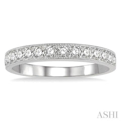 1/2 ctw Round Cut Diamond Wedding Band in 14K White Gold 1/2 ctw Round Cut Diamond Wedding Band in 14K White Gold