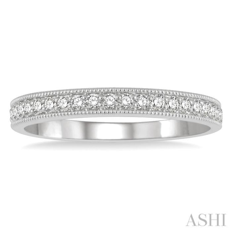 1/4 ctw Round Cut Diamond Wedding Band in 14K White Gold 1/4 ctw Round Cut Diamond Wedding Band in 14K White Gold