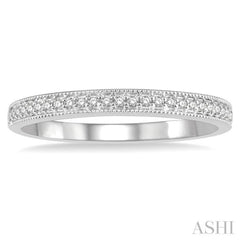 1/10 Ctw Round Cut Diamond Wedding Band in 14K White Gold 1/10 Ctw Round Cut Diamond Wedding Band in 14K White Gold