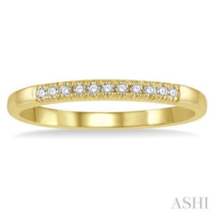 1/10 ctw 11 Stone Round Cut Diamond Wedding Band in 14K Yellow Gold 1/10 ctw 11 Stone Round Cut Diamond Wedding Band in 14K Yellow Gold