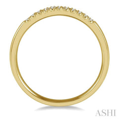1/10 ctw 11 Stone Round Cut Diamond Wedding Band in 14K Yellow Gold 1/10 ctw 11 Stone Round Cut Diamond Wedding Band in 14K Yellow Gold