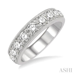 2 Ctw Round Cut Diamond Wedding Band in 14K White Gold 2 Ctw Round Cut Diamond Wedding Band in 14K White Gold