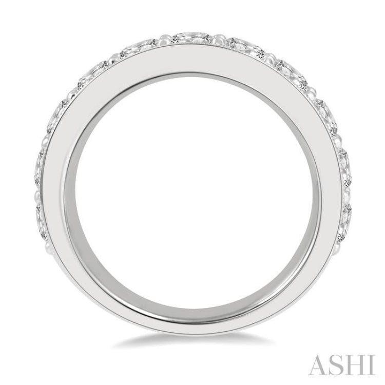 2 Ctw Round Cut Diamond Wedding Band in 14K White Gold 2 Ctw Round Cut Diamond Wedding Band in 14K White Gold