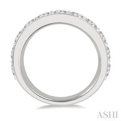 2 Ctw Round Cut Diamond Wedding Band in 14K White Gold 2 Ctw Round Cut Diamond Wedding Band in 14K White Gold