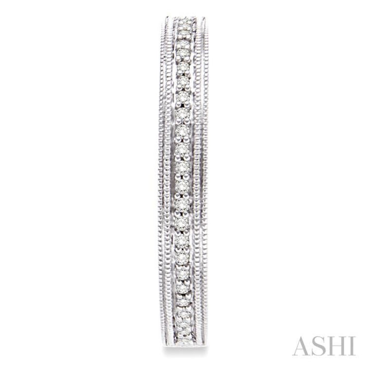 1/4 Ctw Single Cut Diamond Hoop Earrings in Sterling Silver 1/4 Ctw Single Cut Diamond Hoop Earrings in Sterling Silver