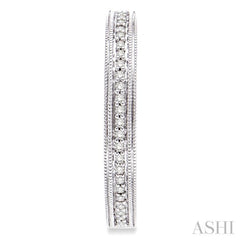 1/4 Ctw Single Cut Diamond Hoop Earrings in Sterling Silver 1/4 Ctw Single Cut Diamond Hoop Earrings in Sterling Silver
