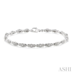1/6 ctw Single Cut Diamond Bracelet in Sterling Silver 1/6 ctw Single Cut Diamond Bracelet in Sterling Silver