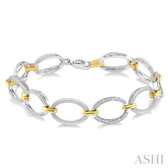 1/20 Ctw Single Cut Diamond Bracelet in Sterling Silver 1/20 Ctw Single Cut Diamond Bracelet in Sterling Silver