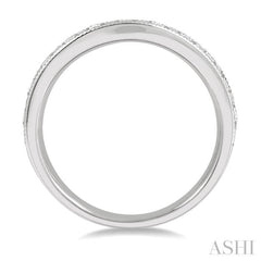 1 ctw Arched Round Cut Diamond Wedding Band in 14K White Gold 1 ctw Arched Round Cut Diamond Wedding Band in 14K White Gold