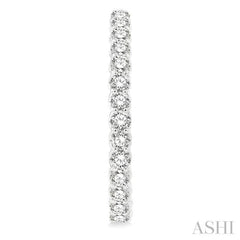 5 ctw Inside-Out Round Cut Diamond Oval Shape Hoop Earrings in 14K White Gold 5 ctw Inside-Out Round Cut Diamond Oval Shape Hoop Earrings in 14K White Gold