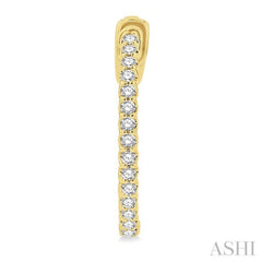 1/2 ctw Inside-Out Round Cut Diamond Hoop Earrings in 14K Yellow Gold 1/2 ctw Inside-Out Round Cut Diamond Hoop Earrings in 14K Yellow Gold