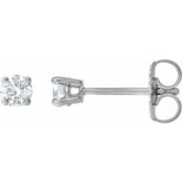 14K White 1/5 CTW Natural Diamond Earrings