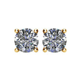 14K Yellow 2 CTW Natural Diamond Earrings