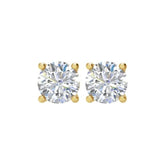 14K Yellow 1 CTW Natural Diamond Earrings