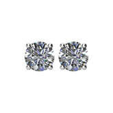 14K White 1 1/2 CTW Natural Diamond Earrings