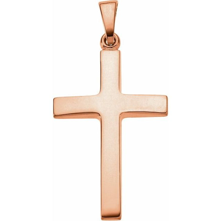 14K Rose Cross Pendant 14K Rose Cross Pendant