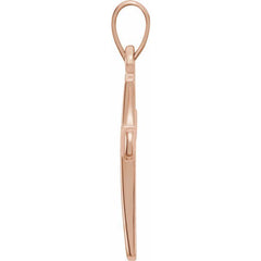 14K Rose Cross Pendant 14K Rose Cross Pendant