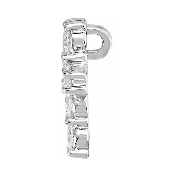Platinum 1/4 CTW Natural Diamond Cross Pendant Platinum 1/4 CTW Natural Diamond Cross Pendant