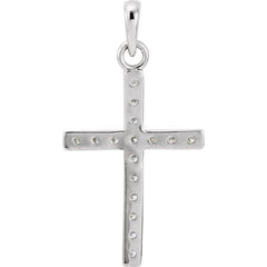Platinum 1/5 CTW Natural Diamond Cross Pendant Platinum 1/5 CTW Natural Diamond Cross Pendant