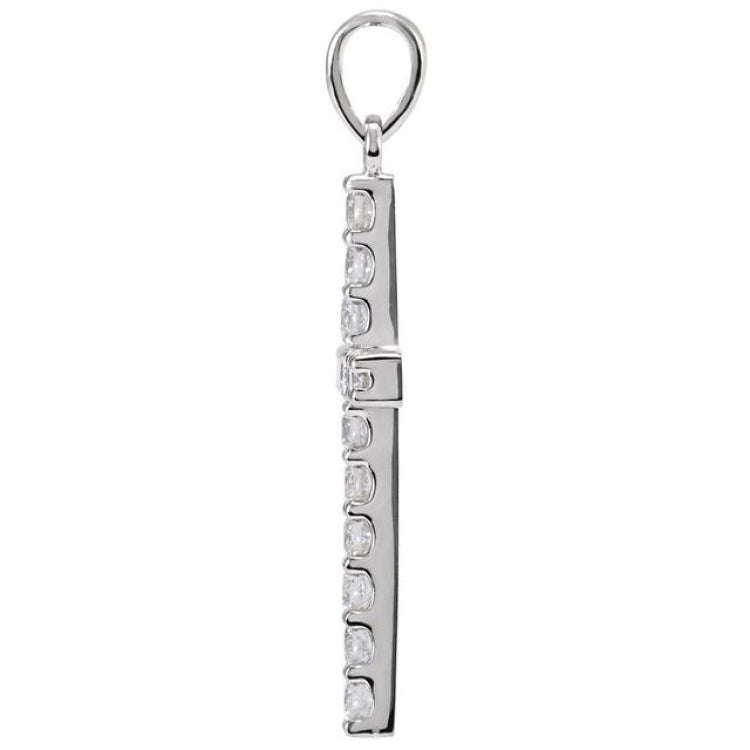 Platinum 3/4 CTW Natural Diamond Cross Pendant Platinum 3/4 CTW Natural Diamond Cross Pendant