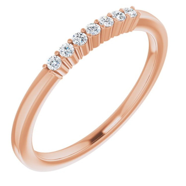 14K Rose 1/10 CTW Natural Diamond Anniversary Band 14K Rose 1/10 CTW Natural Diamond Anniversary Band