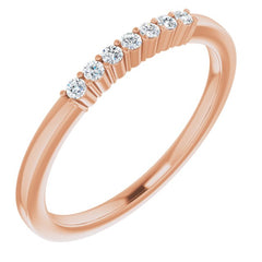 14K Rose 1/10 CTW Natural Diamond Anniversary Band 14K Rose 1/10 CTW Natural Diamond Anniversary Band