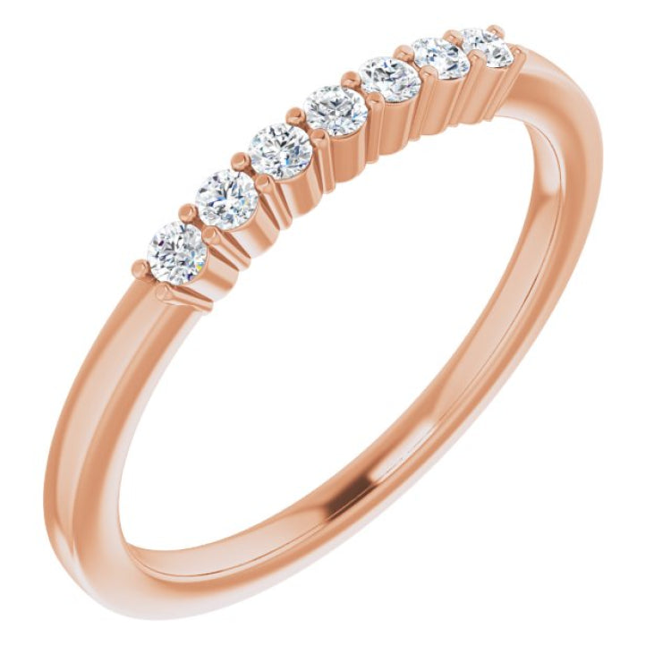 14K Rose 1/8 CTW Natural Diamond Anniversary Band 14K Rose 1/8 CTW Natural Diamond Anniversary Band