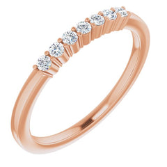 14K Rose 1/8 CTW Natural Diamond Anniversary Band 14K Rose 1/8 CTW Natural Diamond Anniversary Band