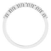 14K White 1/10 CTW Natural Diamond Ring