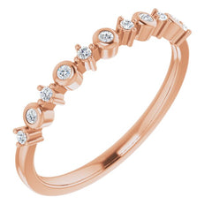 14K Rose 1/10 CTW Natural Diamond Ring 14K Rose 1/10 CTW Natural Diamond Ring