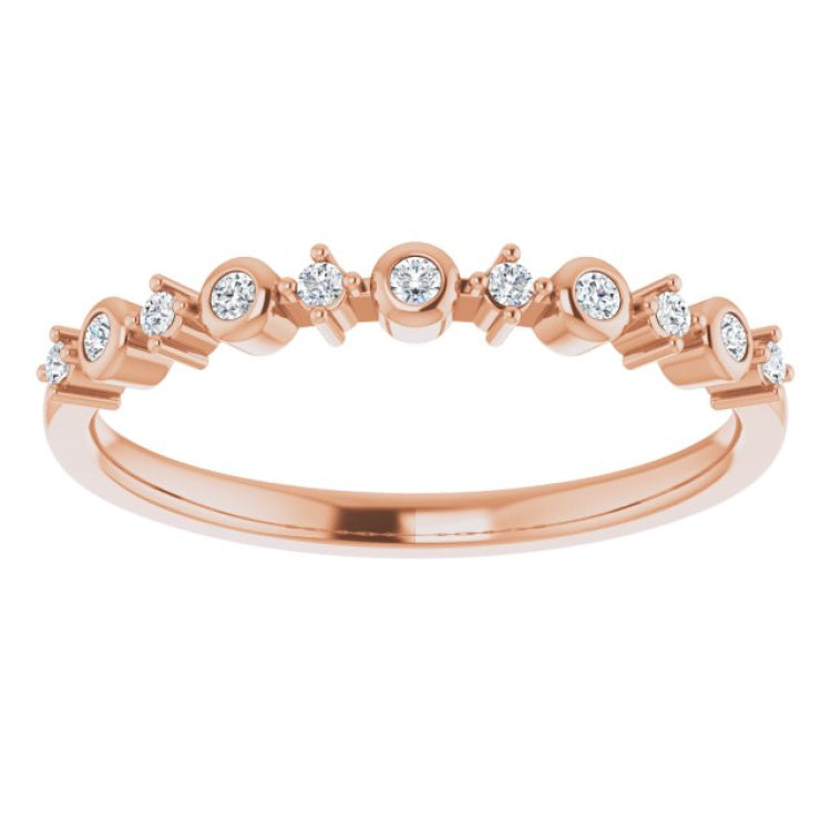 14K Rose 1/10 CTW Natural Diamond Ring 14K Rose 1/10 CTW Natural Diamond Ring