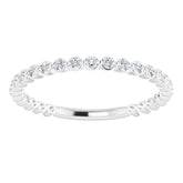 14K White 1/3 CTW Natural Diamond Anniversary Band