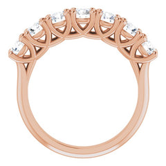 14K Rose 1 1/3 CTW Natural Diamond Seven-Stone Anniversary Band 14K Rose 1 1/3 CTW Natural Diamond Seven-Stone Anniversary Band