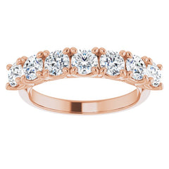 14K Rose 1 1/3 CTW Natural Diamond Seven-Stone Anniversary Band 14K Rose 1 1/3 CTW Natural Diamond Seven-Stone Anniversary Band