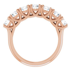 14K Rose 1 5/8 CTW Natural Diamond Seven-Stone Anniversary Band 14K Rose 1 5/8 CTW Natural Diamond Seven-Stone Anniversary Band