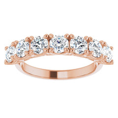 14K Rose 1 5/8 CTW Natural Diamond Seven-Stone Anniversary Band 14K Rose 1 5/8 CTW Natural Diamond Seven-Stone Anniversary Band