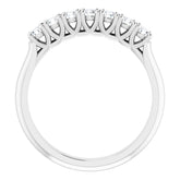 Platinum 3/8 CTW Natural Diamond Anniversary Band