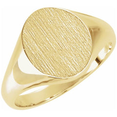 10K Yellow Oval Signet Ring 10K Yellow Oval Signet Ring