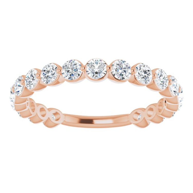 14K Rose 1 1/6 CTW Natural Diamond Anniversary Band 14K Rose 1 1/6 CTW Natural Diamond Anniversary Band
