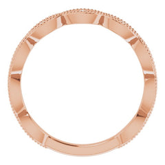 14K Rose 1/5 CTW Natural Diamond Infinity-Inspired Anniversary Band 14K Rose 1/5 CTW Natural Diamond Infinity-Inspired Anniversary Band