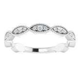 Platinum 1/5 CTW Natural Diamond Infinity-Inspired Anniversary Band