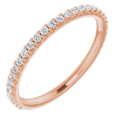 14K Rose 1/4 CTW Natural Diamond Anniversary Band 14K Rose 1/4 CTW Natural Diamond Anniversary Band