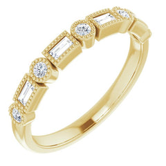 14K Yellow 1/4 CTW Natural Diamond Anniversary Band 14K Yellow 1/4 CTW Natural Diamond Anniversary Band