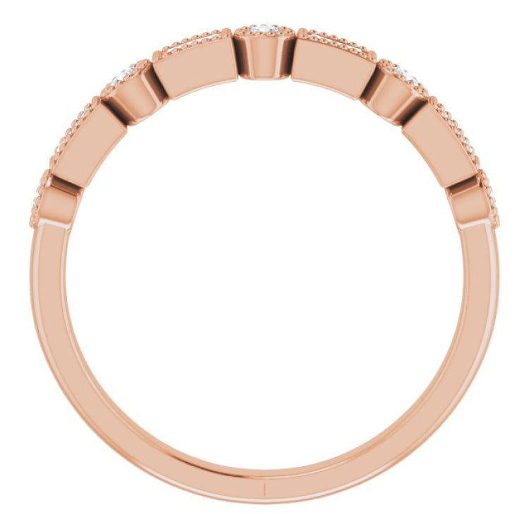 14K Rose 1/4 CTW Natural Diamond Anniversary Band 14K Rose 1/4 CTW Natural Diamond Anniversary Band