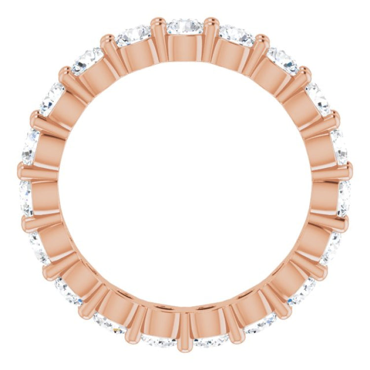 14K Rose 1 3/4 CTW Natural Diamond Eternity Band Size 4.5 14K Rose 1 3/4 CTW Natural Diamond Eternity Band Size 4.5